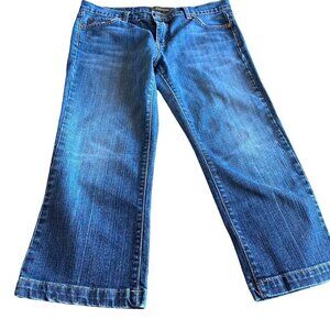 David Kahn Heidi Cropped Capri Jeans Women's Sz 30 Beachy Coastal‎ Hipster